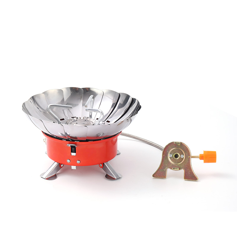 Folding Windproof Camping Stove With Extension Catheter