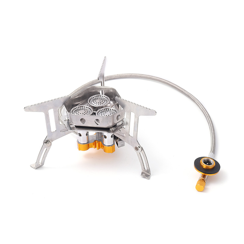 Outdoor 3 Burner Mini Foldable Camping Gas Stove